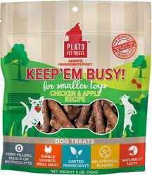 Plato Keep Em' Busy Chicken & Apple Toy Refill Grain-Free Dog Treats, 5-oz bag, Small slide 1 of 2
