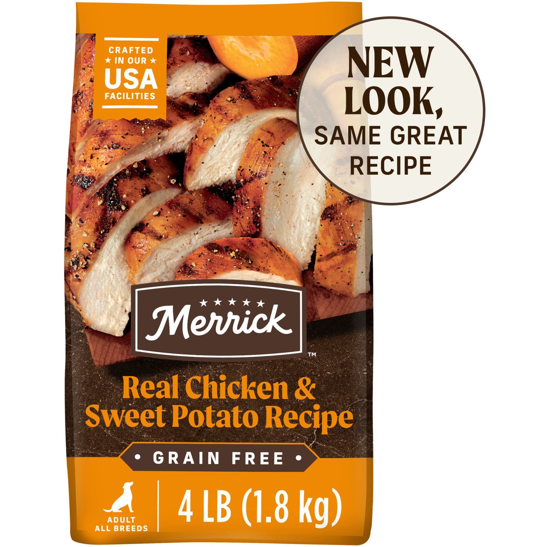 MERRICK Real Chicken Sweet Potato Recipe Grain Free Adult Dry