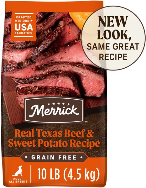 Merrick Real Texas Beef + Sweet Potato Recipe Grain-Free Chicken-Free Adult Dry Dog Food