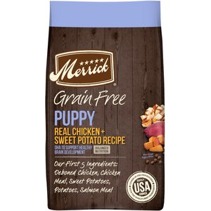 Merrick Grain-Free Dry Puppy Food Real Chicken & Sweet Potato Recipe, 4-lb bag