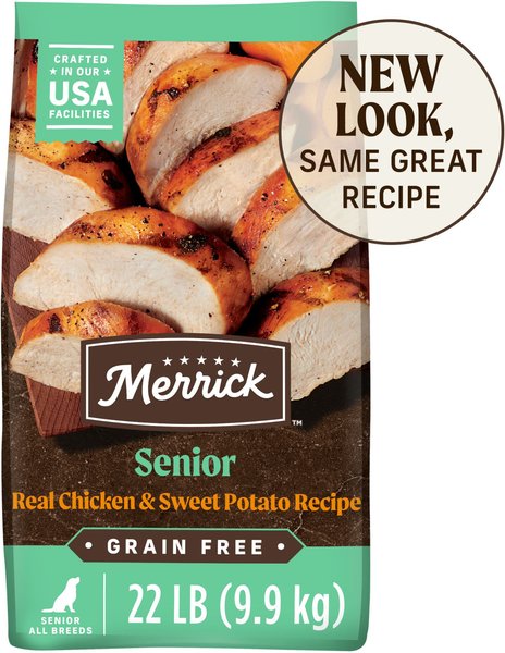 MERRICK Grain Free Senior Dry Dog Food Real Chicken Sweet Potato