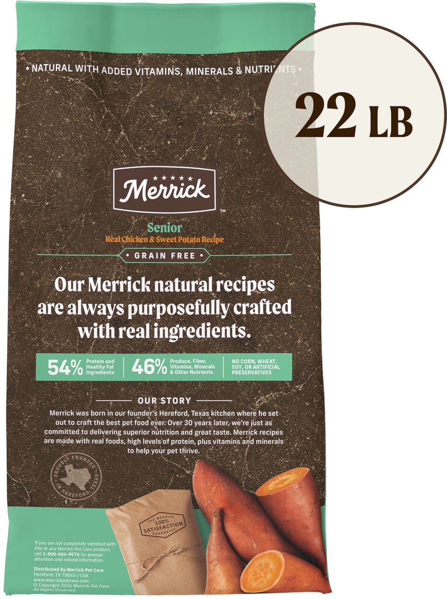 Merrick grain free 2024 senior dog food