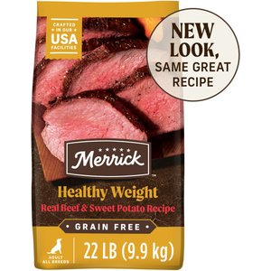 Merrick Grain-Free Dry Dog Food Healthy Weight Recipe, 22-lb bag