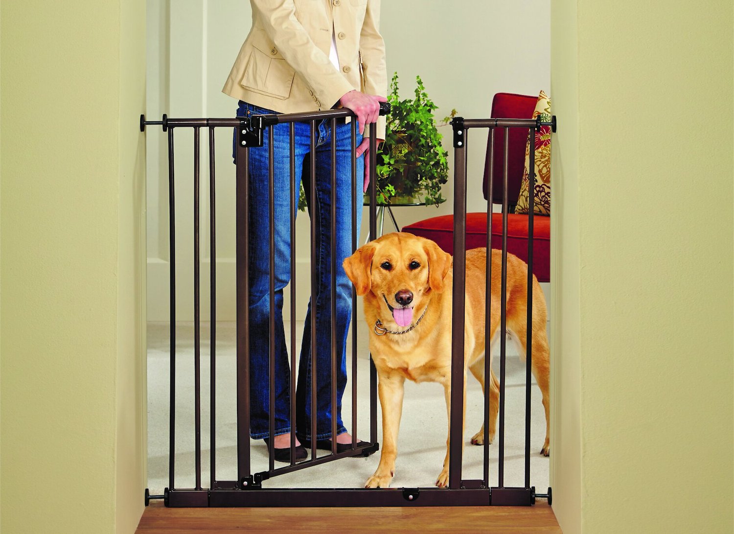NORTH STATES ExtraTall Dog Gate, Bronze