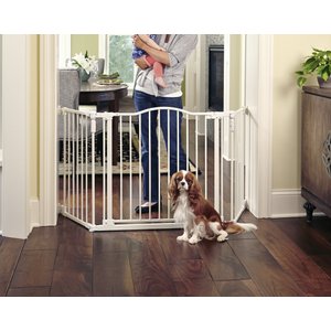 North States Deluxe Hardware Mount Dog Gate, White