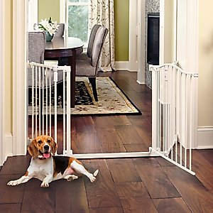 North States Deluxe Hardware Mount Dog Gate, White