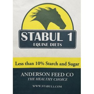 Stabul 1 Equine Diets Peppermint Low Sugar, Low Starch Horse Feed, 40-lb bag