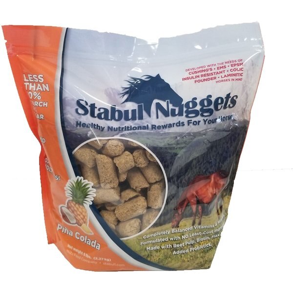 STABUL Nuggets MolassesFree Peppermint Horse Treats, 5lb bag