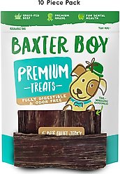 Baxter Boy Premium Beef Gullet Jerky 6" Dog Treats, 10 count