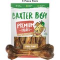 Baxter Boy Premium Pork Femur Bone Dog Treats, 3 count