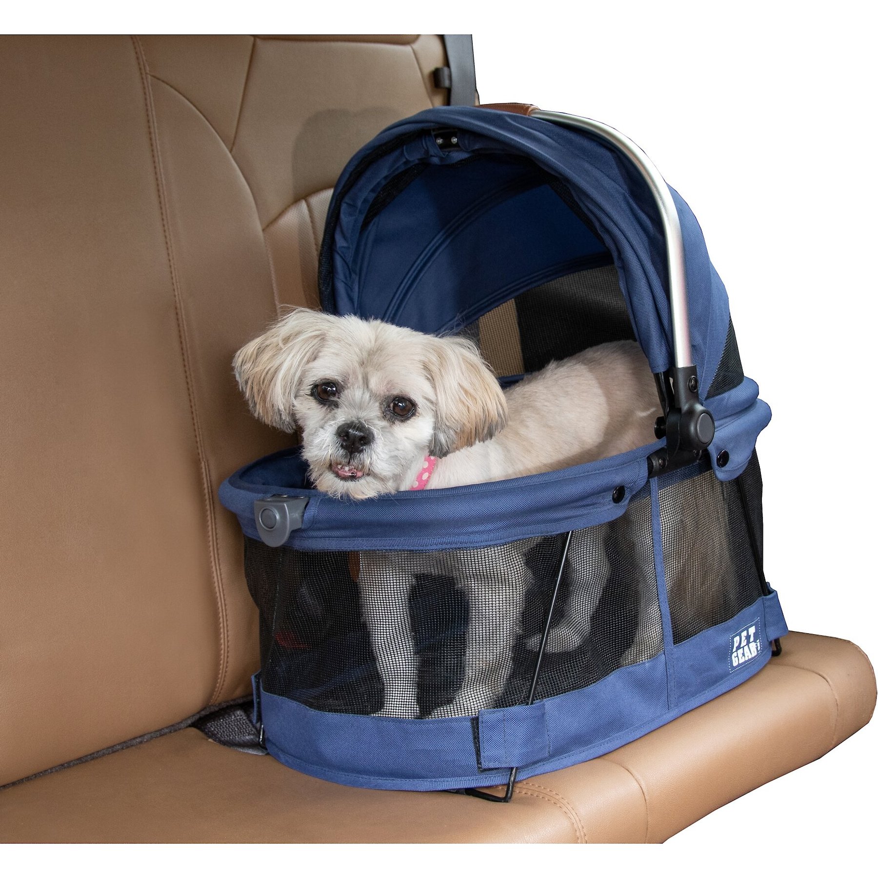 Trolley Car Pet Carrier Waterproof Folding Dog Cat Seat Travel Bag