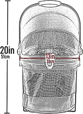 Show full view: Pet Gear VIEW 360 Dog & Cat Carrier Bag, Black slide 4 of 9