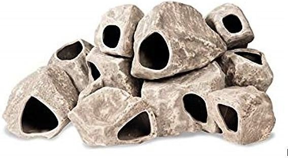 Fish Tank Rocks Cichlid Stone Medium Rock Box 9 Pc Kit