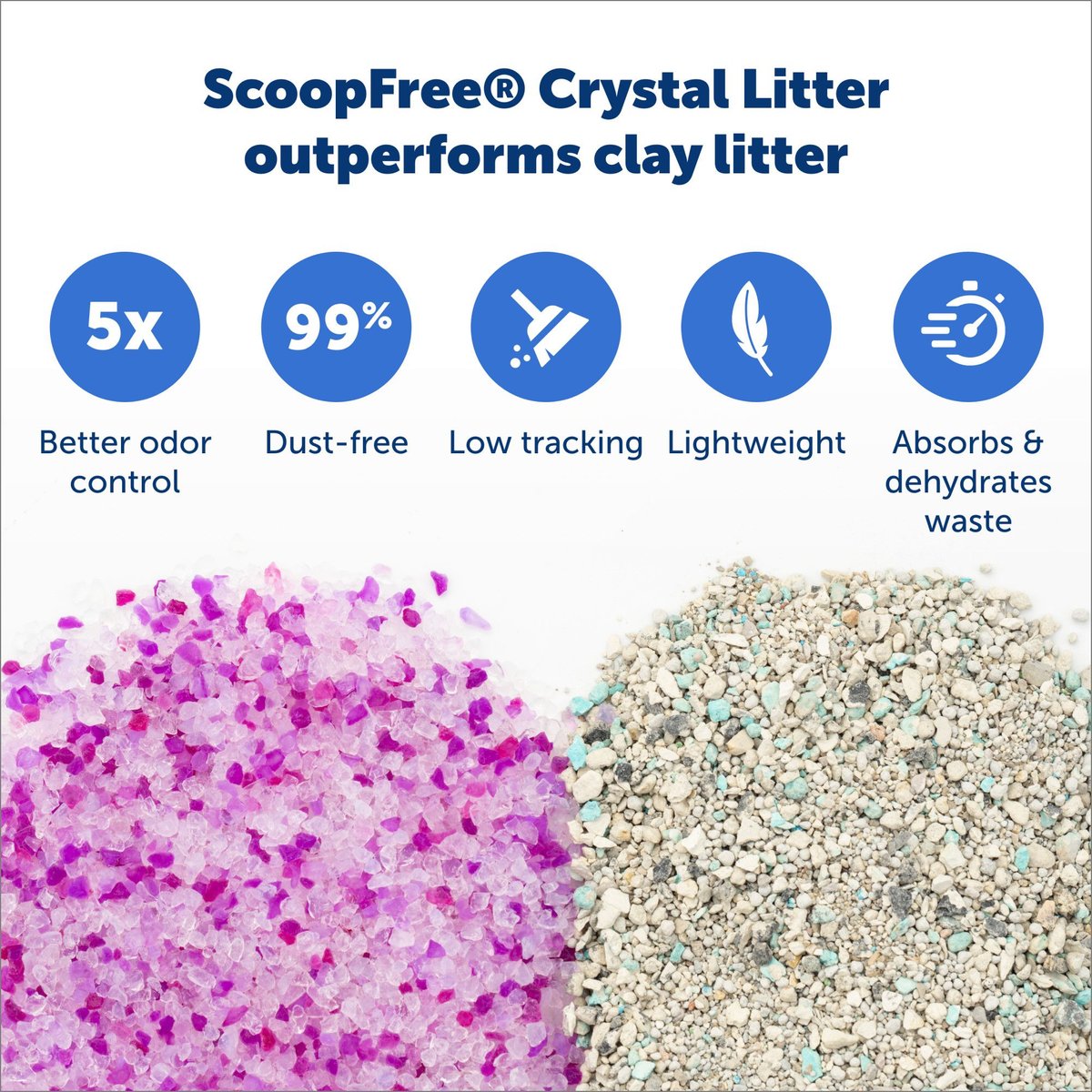 PETSAFE ScoopFree Complete Disposable Crystal Litter Trays, 1Pack
