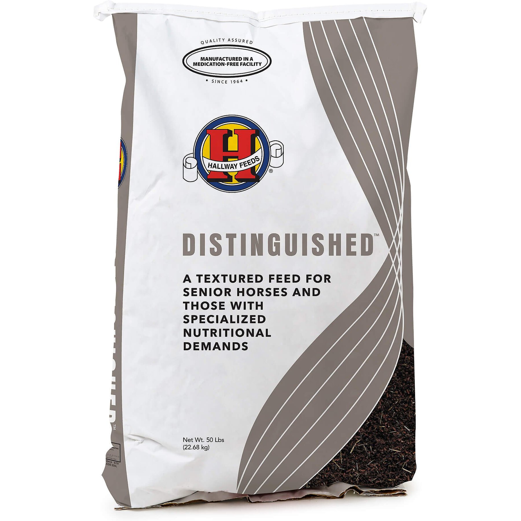 HALLWAY FEEDS Distinguished LowNSC Senior Horse Feed, 50lb bag