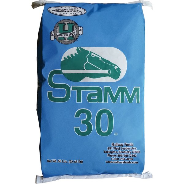 HALLWAY FEEDS Stamm 30 High Protein Horse Feed, 50lb bag