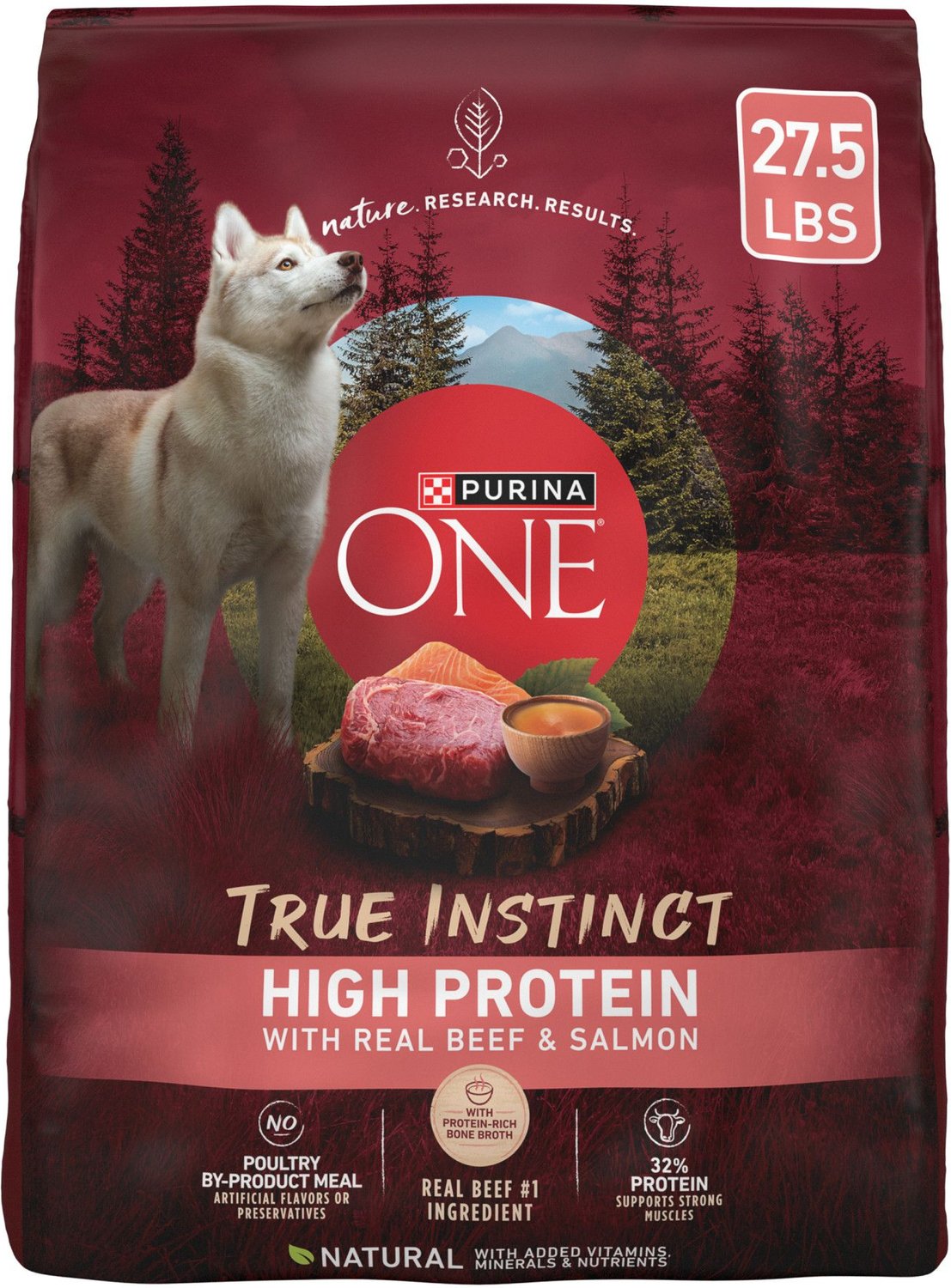 Purina ONE Natural High Protein True Instinct With Real Beef & Salmon Dry Dog Food