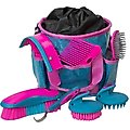 Weaver Leather Horse Grooming Kit, Blue/Pink