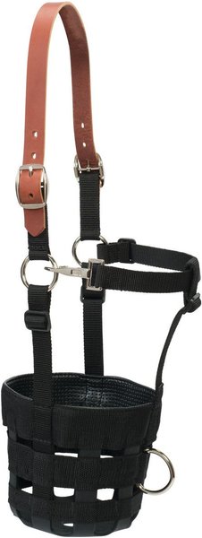 Weaver Leather Horse Grazing Muzzle, Black, Large slide 1 of 2