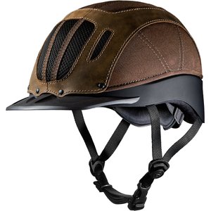 Troxel Sierra Riding Helmet, Brown, Small
