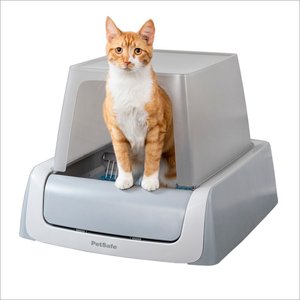 PetSafe ScoopFree Crystal Pro Self-Cleaning Cat Litter Box, Front Entry