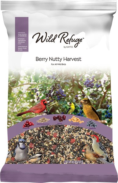 WILD REFUGE BY KAYTEE Berry Nutty Harvest Wild Bird Food 8 lb bag