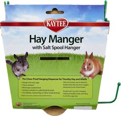 Kaytee Hay Manger & Salt Spool Hanger Small Pet Feeder