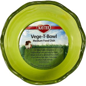 Kaytee Vege-T-Bowl Cabbage Small Pet Bowl, 16-oz