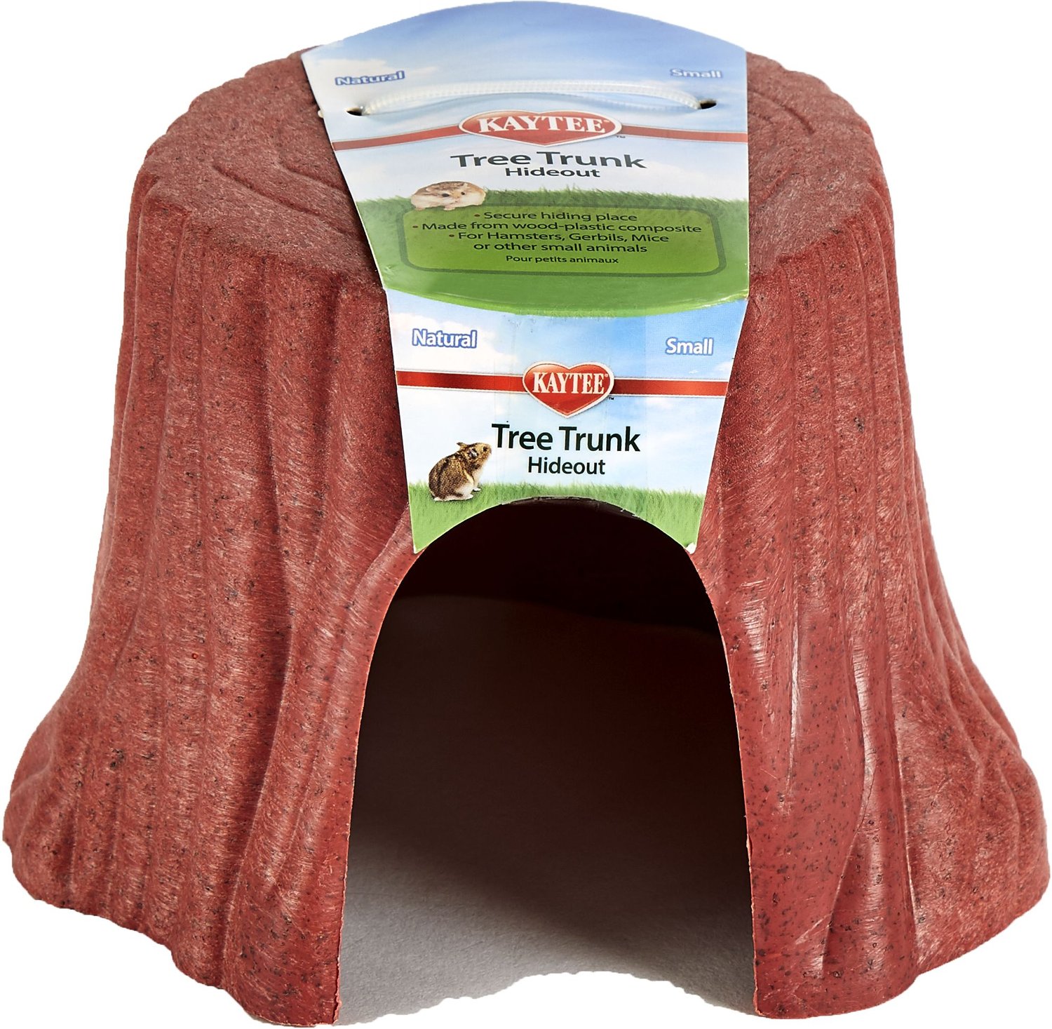 KAYTEE Natural Tree Trunk Small Pet Hideout, Small 