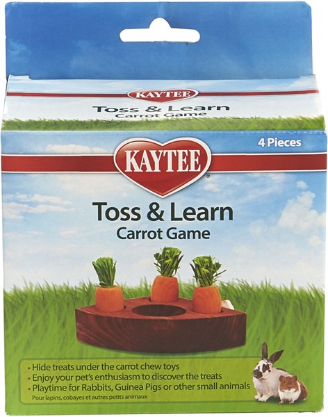 Kaytee Toss & Learn Carrot Game Small Pet Toy slide 1 of 3