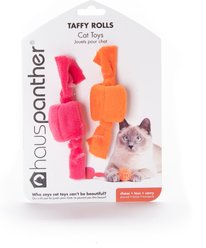 Hauspanther Taffy Rolls Chaser Cat Toy, 2 count, Zest slide 2 of 3