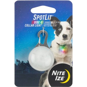 Nite Ize SpotLit Dog & Cat Carabiner Collar Light, Disc-O