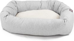 Majestic Pet Palette Heathered Sherpa Bagel Bolster Dog Bed, Gray, Small slide 2 of 5