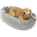 Majestic Pet Velvet Bagel Bolster Dog Bed, Smoke, Small