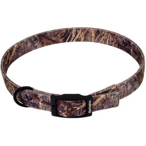 Remington Double-Ply Patterned Hound Reflective Dog Collar, Mossy Oak Duck Blind, 22 to 26-in neck, 1-in wide