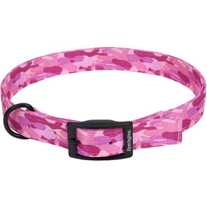 Remington Double-Ply Patterned Hound Reflective Dog Collar, Remington Camo Pink, 20 to 24-in neck, 1-in wide