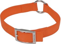 Remington Double-Ply Polyester Safety Center Ring Dog Collar, Safety Orange, 14 to 18-in neck, 1-in wide
