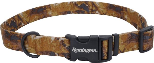 Remington Patterned Polyester Dog Collar, Fallen Leaves, 18 to 26-in neck, 1-in wide slide 1 of 3