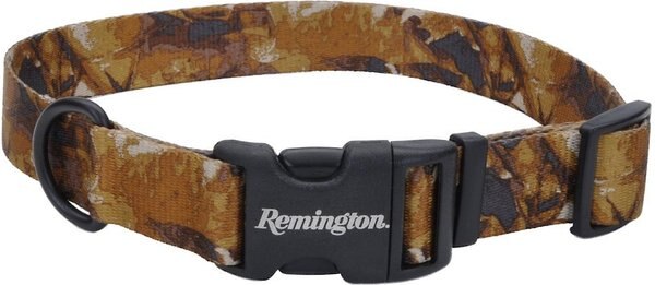 Remington Patterned Polyester Dog Collar, Fallen Leaves, 14 to 20-in neck, 1-in wide slide 1 of 3