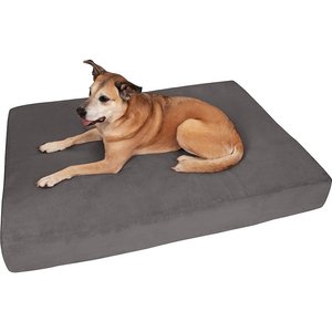 Big Barker 7" Sleek Orthopedic Pillow Dog Bed w/Removable Cover, Charcoal Gray, Extra Large