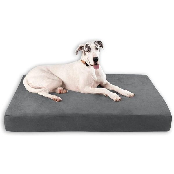 BIG BARKER 7" Headrest Orthopedic Pillow Dog Bed with Removable Cover