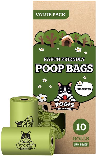 Pogi's Pet Supplies Unscented Poop Bags, 150 count slide 1 of 7