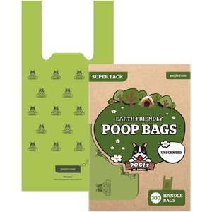 Pogi's Pet Supplies Unscented Easy-Tie Handle Dog Poop Bags, 300 count
