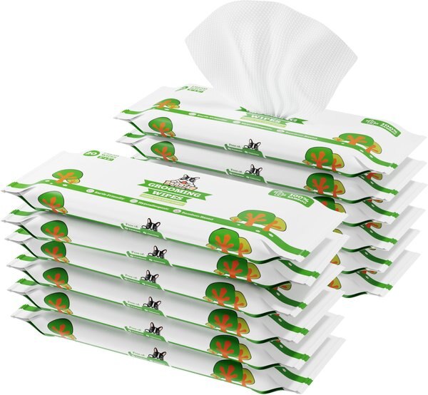 Pogi's Pet Supplies Green Tea Leaf Scented Dog Grooming Wipes, 240 count slide 1 of 8