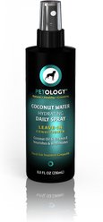 Petology Coconut Water Hydrating Daily Spray Leave-In Dog Conditioner, 8-oz bottle