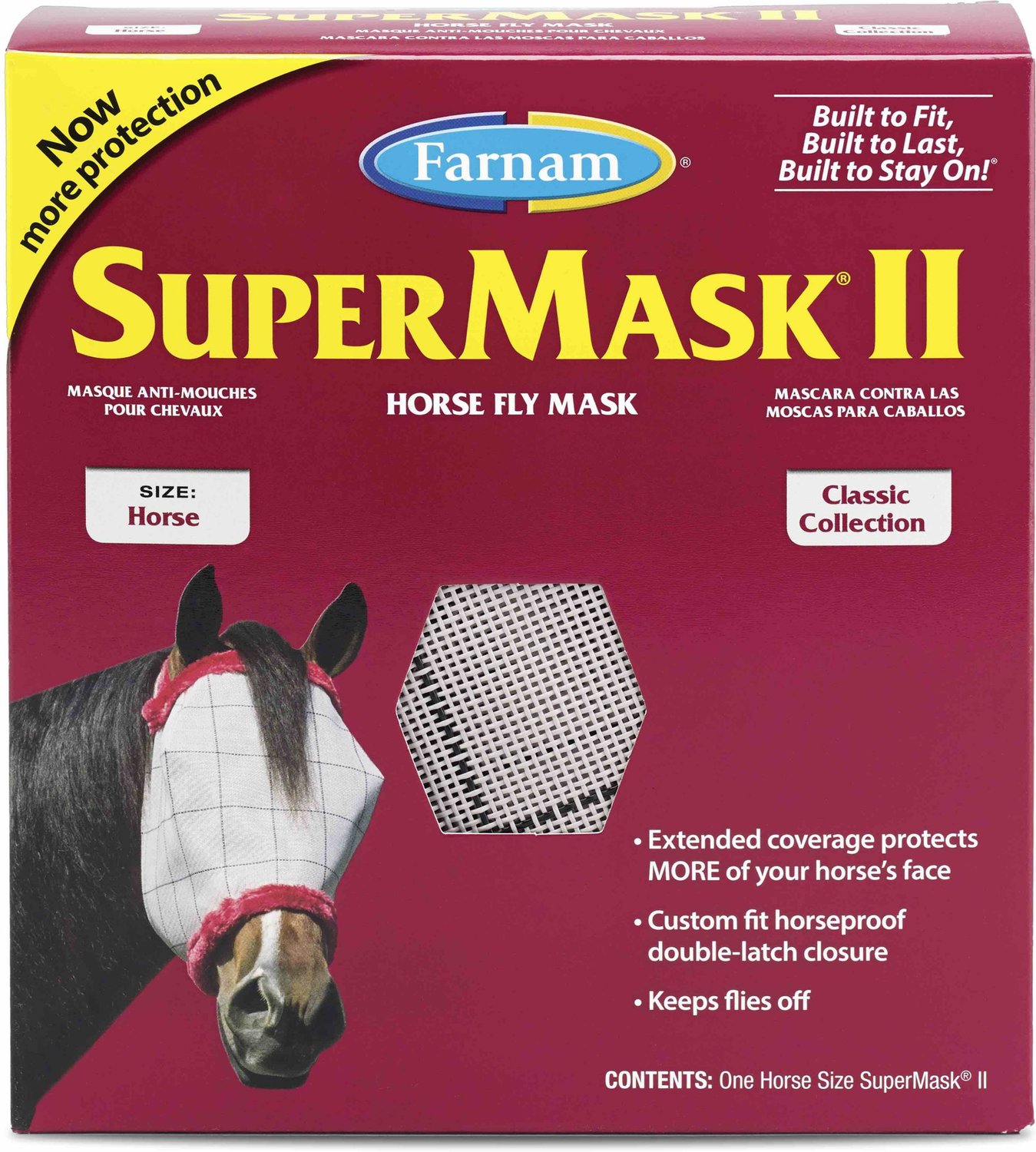 Farnam SuperMask II Horse Fly Mask Classic Collection