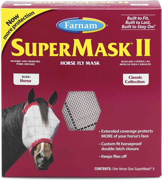 Farnam SuperMask II Horse Fly Mask Classic Collection, Horse slide 1 of 10