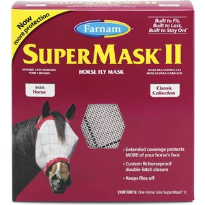 Farnam SuperMask II Horse Fly Mask Classic Collection, Horse