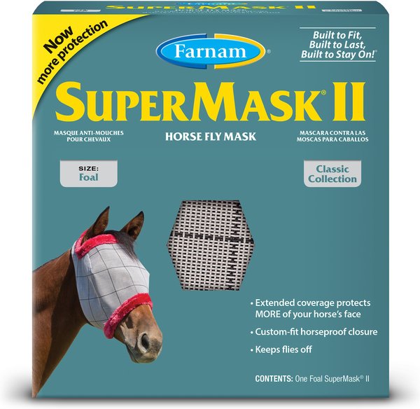Farnam SuperMask II Horse Fly Mask Classic Collection, Foal slide 1 of 2