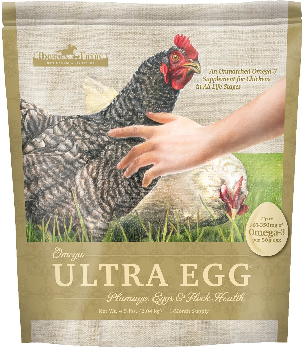 OMEGA FIELDS Omega Ultra Egg Chicken Supplement 4.5 lb bag